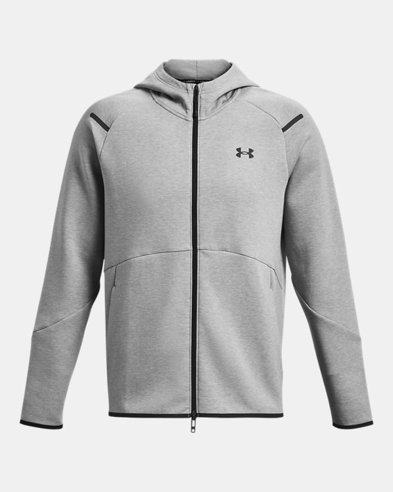 Men's UA Unstoppable Fleece Full-Zip in Gray image number 5